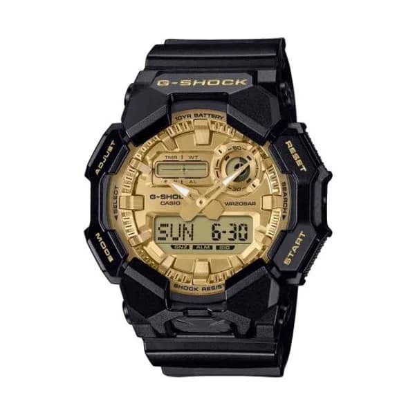 Casio Montre Gshock Classic - Série GA-010GGB - Dore Noir 55.1 X 51.9 Mm- GA-010GGB-1A9