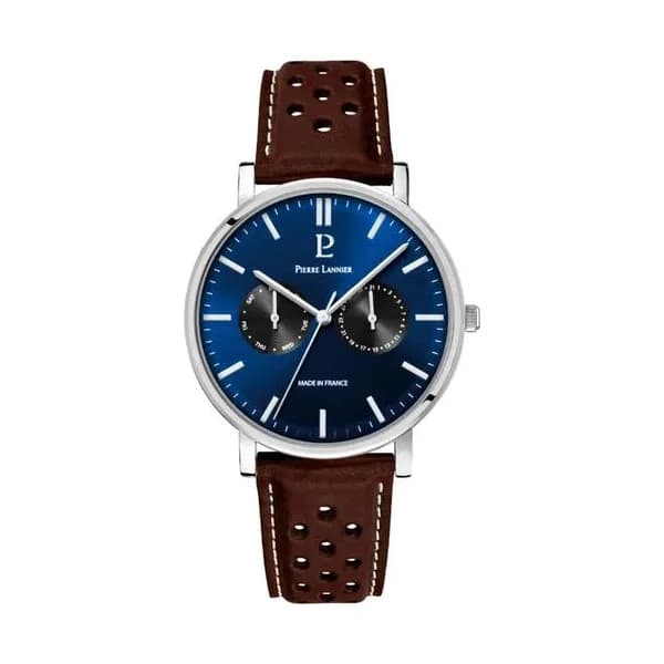 Pierre Lannier Montre Pierre Lannier Collection Essential en Cuir Marron