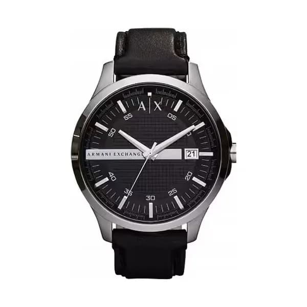 Armani Exchange Montre Homme ARMANI EXCHANGE en Cuir Noir Etanche