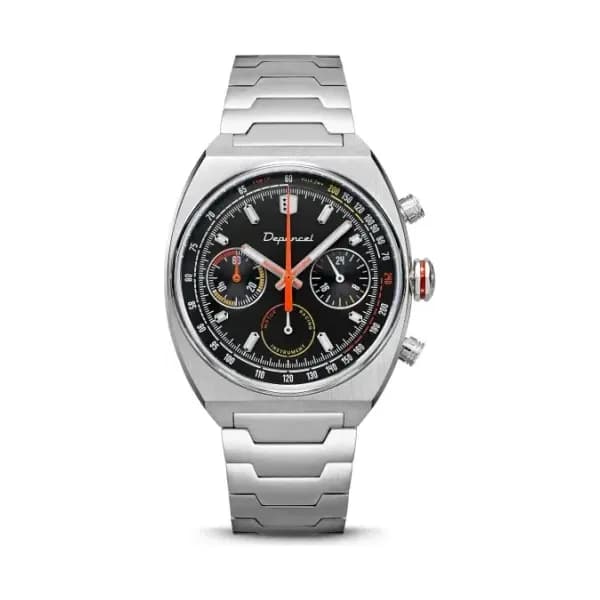 Depancel Montre Depancel Allure chronographe Cadran Noir Bracelet Acier