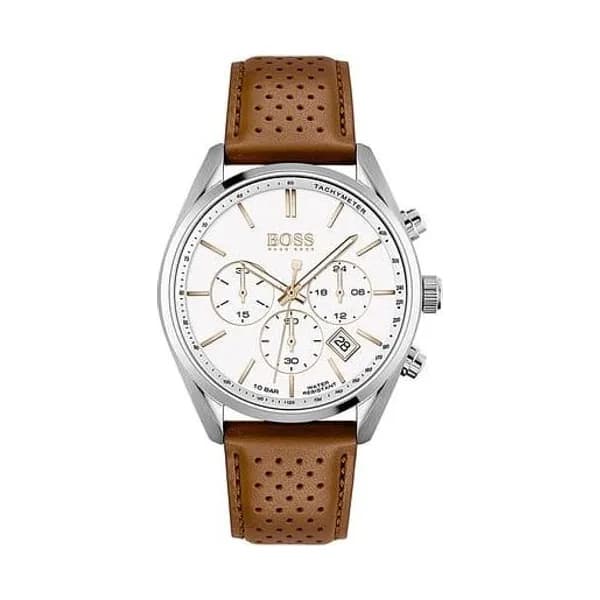 Hugo Boss Montre Analogique Homme Boss Cuir Marron 1513879
