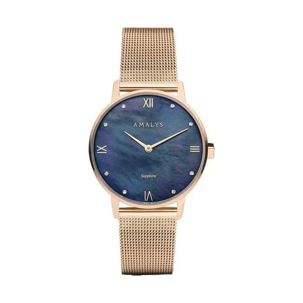 Amalys Montre Amalys Collection Kelly en Acier et PVD Doré Rose