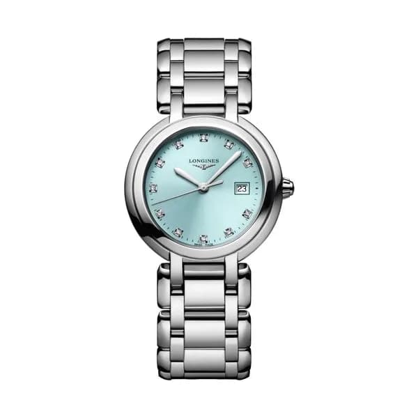 Longines Montre Longines Longines primaluna 30 mm Quartz Cadran Bleu soleillé Bracelet Acier
