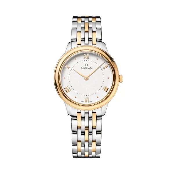Omega De Ville 30 mm, acier - or jaune sur acier - or jaune