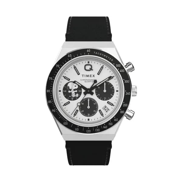 Timex Montre quartz Homme Q timex Noir, Blanc