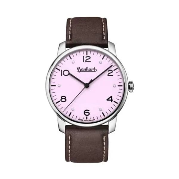 Hanhart Montre Hanhart Pioneer Silva Rosé - Marron Automatique diamètre 38.5 mm- 782.230-8110