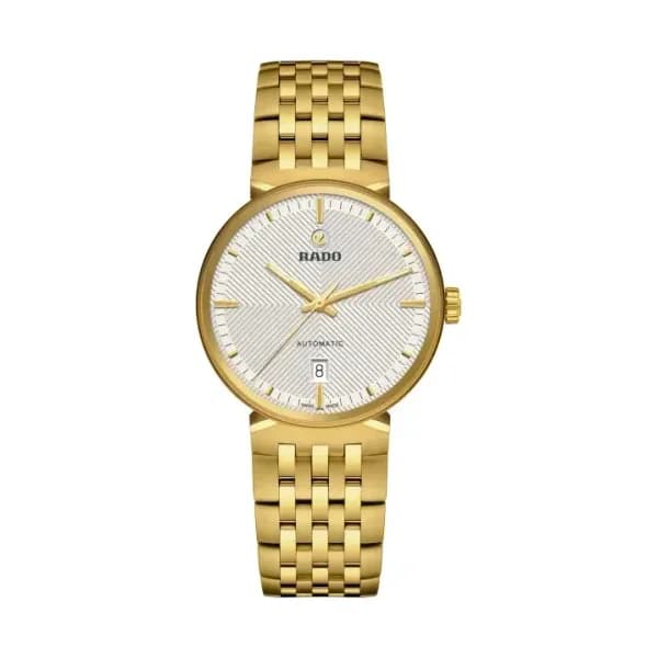 Rado Montre Rado Florence Automatic Automatique Cadran Blanc Bracelet Acier et PVD 39.0 mm