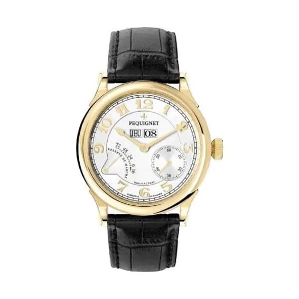 Pequignet Montre Pequignet Royal Paris Or jaune Automatique Cadran Argent - 9001438-AN