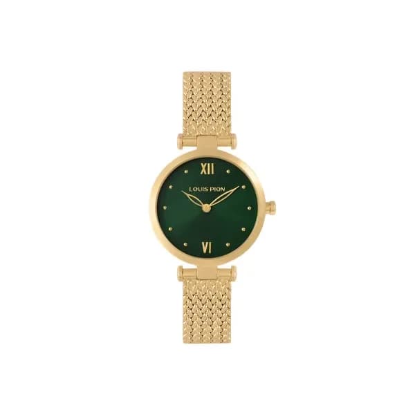Louis Pion Montre quartz Femme Flore Vert