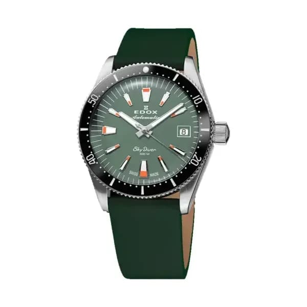 Edox Montre Skydiver 38 Date Automatic Special Edition With Additional Strap 80131-3NC-VI