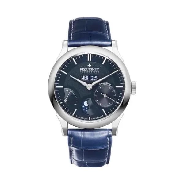 Pequignet E. Montre Pequignet Royale Paris Automatique Cadran Bleu - 9007673