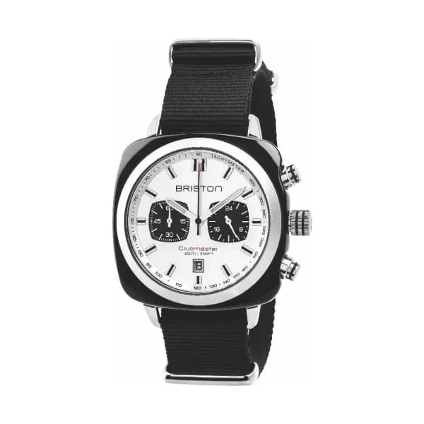 Briston Montre Briston Clubmaster Sport Acétate Bracelet Nato Noir