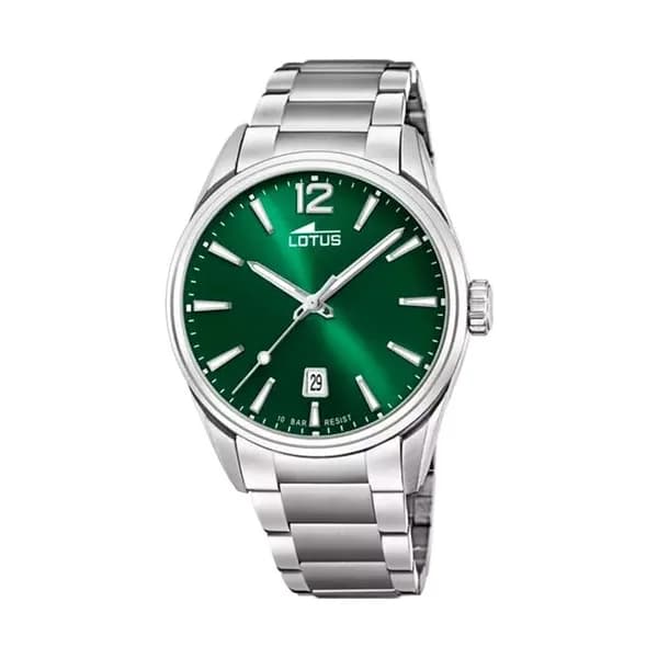 Lotus Montre Minimaliste Vert Acier 18692/4
