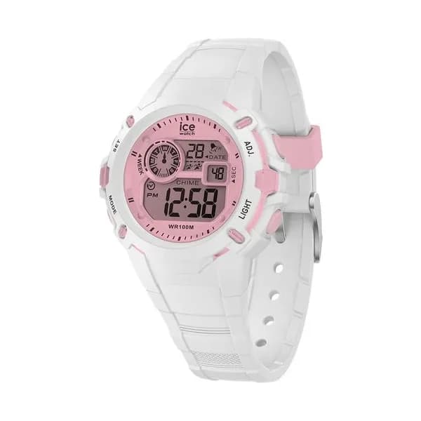 Ice Watch Montre Ice Watch Collection Ice Digit Explorer en Silicone Blanc
