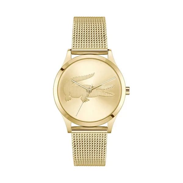 Lacoste Montre Lacoste Collection Crocodelle en Acier et PVD Doré