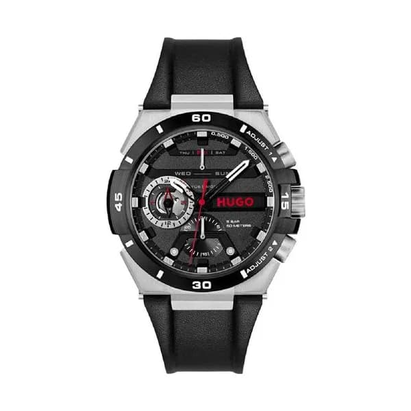 Hugo Montre Hugo Collection #Wild en Cuir Noir