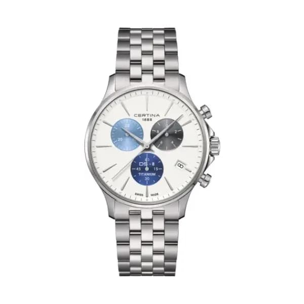 Certina Montre Certina DS-8 Chrono Quartz Cadran Blanc