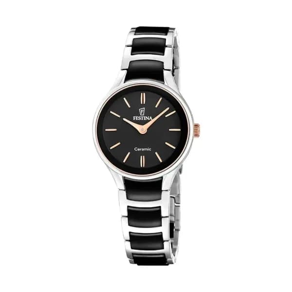 Festina Montre Festina Ceramic Bimatiere Noir