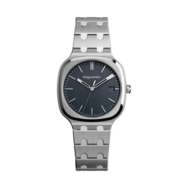 Pequignet Montre Concorde Gris Anthracite 40mm 9040443