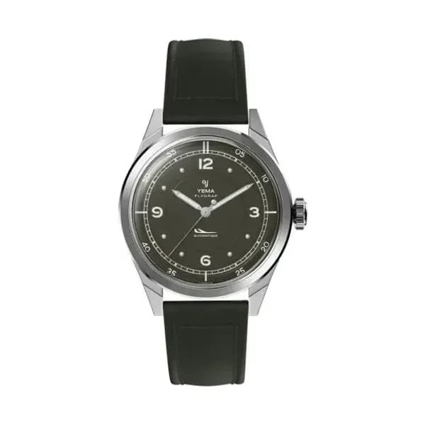 Yema Montre Yema Flygraf Pilot Cadran Kaki Bracelet Cuir
