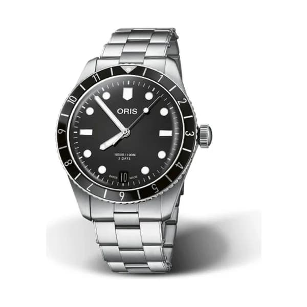 Oris Montre Oris Divers Sixty-Five 12H Calibre 400 automatique cadran noir bracelet acier 40 mm