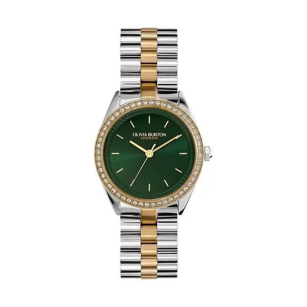 Olivia Burton Montre Olivia Burton Collection Bejewelled en Acier et PVD Bicolore