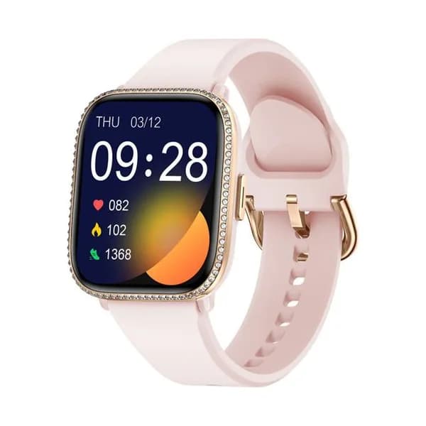 Smarty Montre Connectée Smarty Collection Lady en Silicone Rose