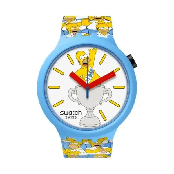 Swatch Montre Swatch x the Simpsons Best. Dad. Ever SB05Z100