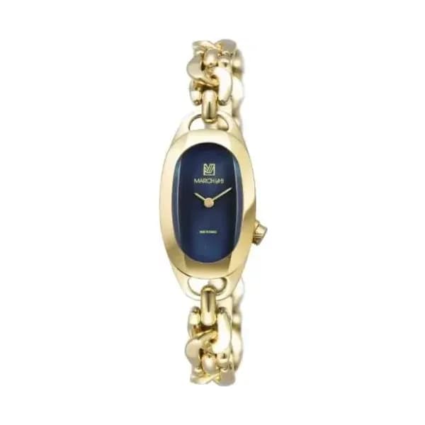 March LA.B Montre MARCH LA.B Oblongue PVD Gold Amiral Gourmette Gold