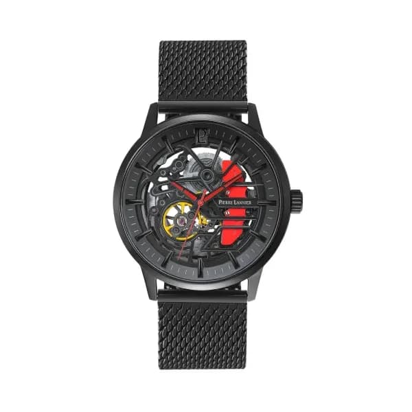 Pierre Lannier Montre automatique Homme Paddock Noir