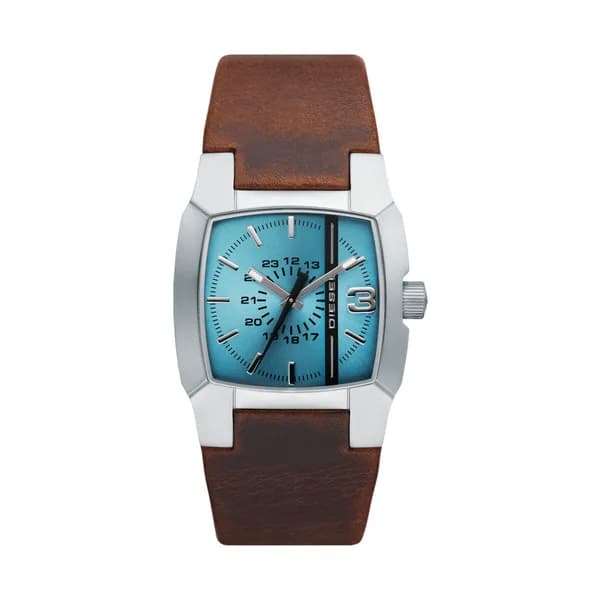 Diesel Montre Homme Diesel Cuir véritable Marron DZ1998