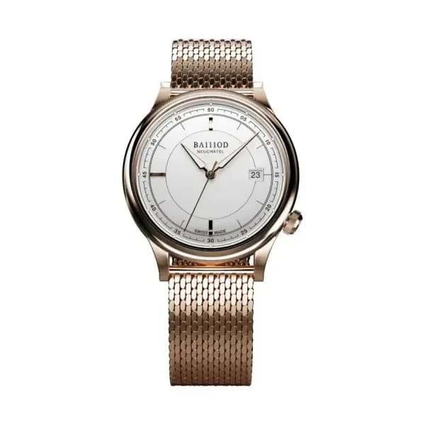 BA111OD Montre Chapitre 8 White Carnation Gold PVD
