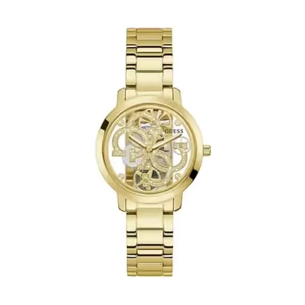 Guess Montre Femme GUESS QUATTRO CLEAR en Acier Jaune