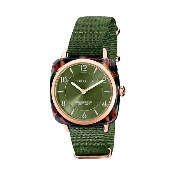 Briston Montre Briston Collection Clubmaster Chic en Nato Nylon Vert