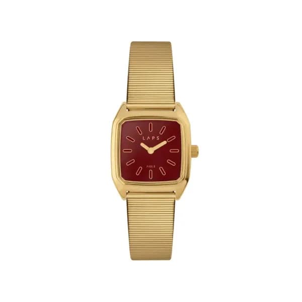 Laps Montre quartz Femme Prima Rouge