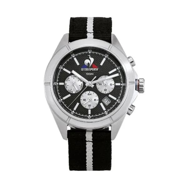 Le Coq Sportif Montre le Coq Sportif Collection Essentiel en Nylon Noir