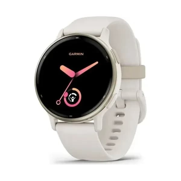 Garmin Montre Garmin Vivoactive 5 Boitier Ivoire Lunette Aluminium Soft Gold