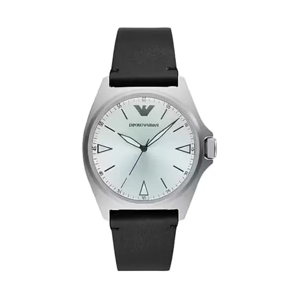 Emporio Armani Montre Analogique Homme Emporio Armani Cuir Noir AR11308