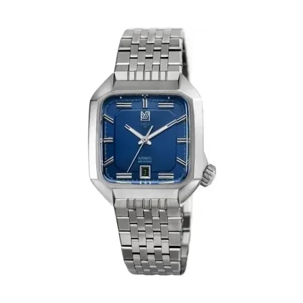 March LA.B Montre MARCH LA.B AM2 Automatique 39 mm Navy Bracelet en acier 7 maillons