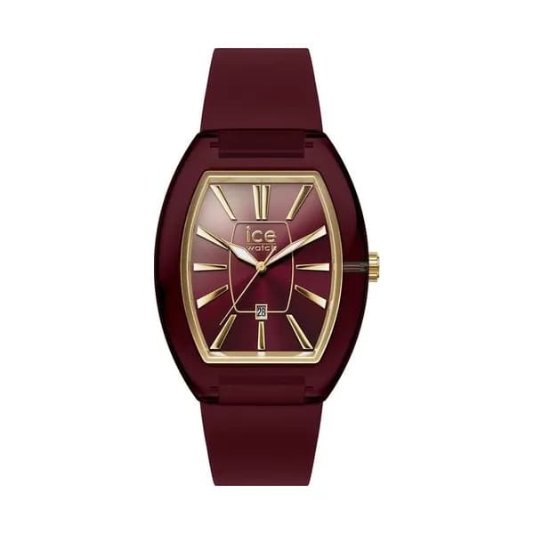 Ice Watch Montre Ice Watch Collection Ice Boliday Women Dome Plastic en Silicone Rouge