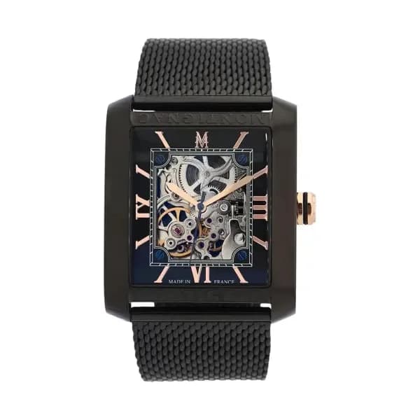 Montignac Montre Automatique Montignac en Acier et PVD Noir