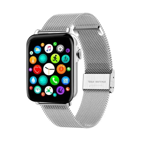 Smarty Montre Connectée Smarty Collection Level en Métal Chromé