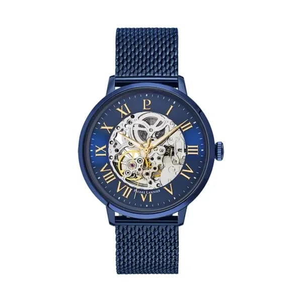 Pierre Lannier Montre Analogique Homme Pierre Lannier Acier Bleu 318B468