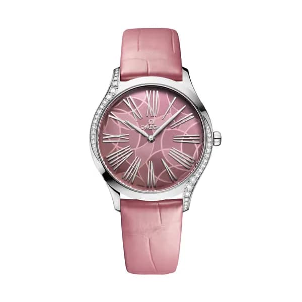 Omega De Ville 36 mm, acier sur alligator