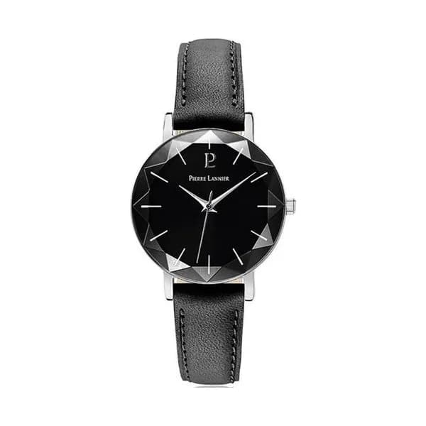 Pierre Lannier Montre Pierre Lannier en Cuir Noir