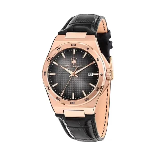 Maserati Montre Homme Maserati Cuir véritable Noir R8851153001