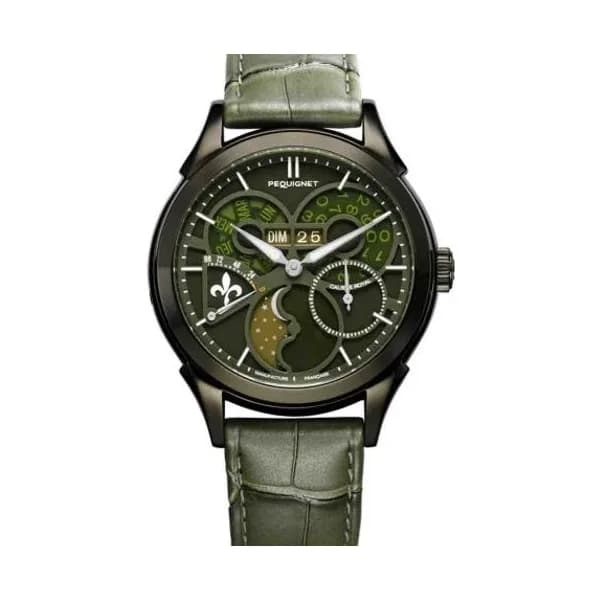 Pequignet Montre Pequignet Royale saphir - Cadran Vert Jade Automatique Cadran Vert - 9010890