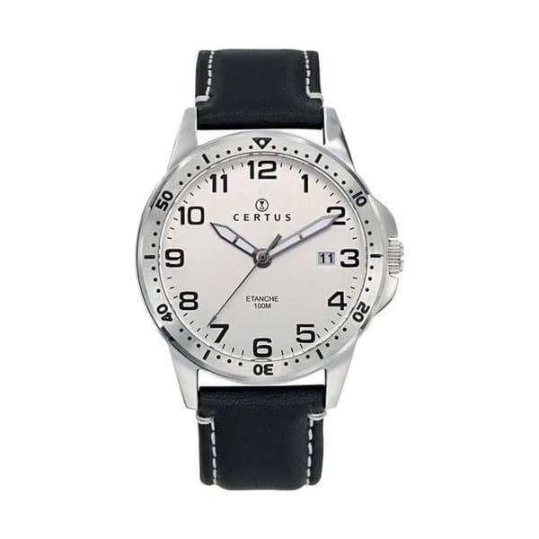 Certus Montre Certus en Cuir Noir