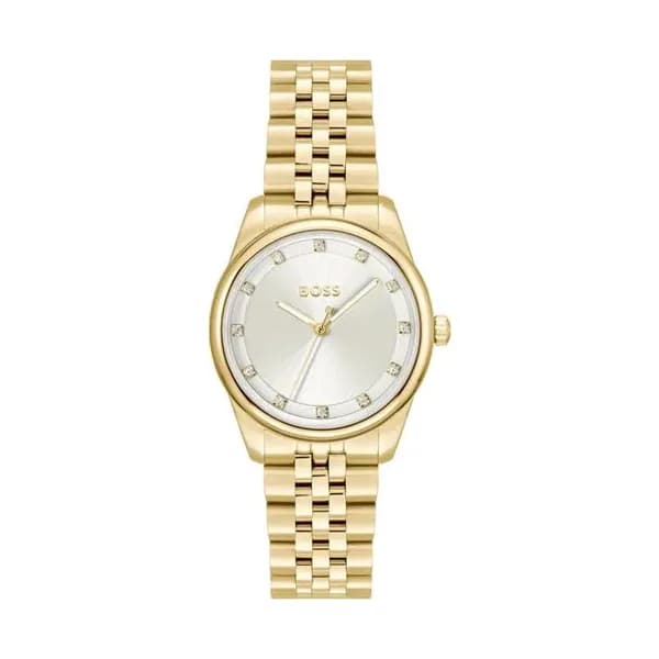 Hugo Boss Montre Boss Collection Graceful Precious en Acier et PVD Doré