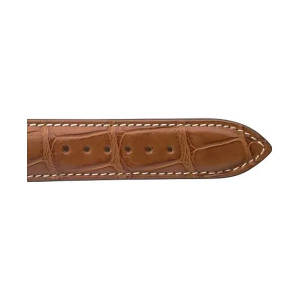 null Bracelet de montre Crocodile Homme de couleur Cognac -Clémentine - 18614E-40